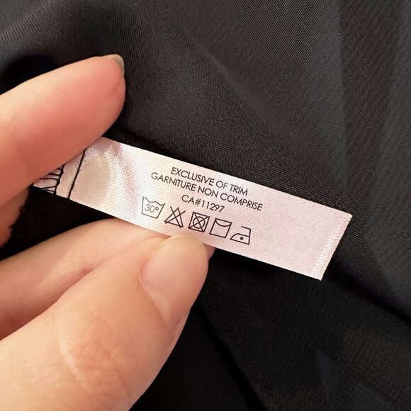 Black Rosette Slip Dress - Picture 4 of 5